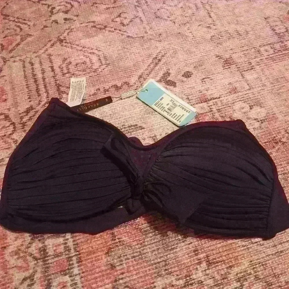 Seafolly Navy Bikini Top - Picture 2 of 5